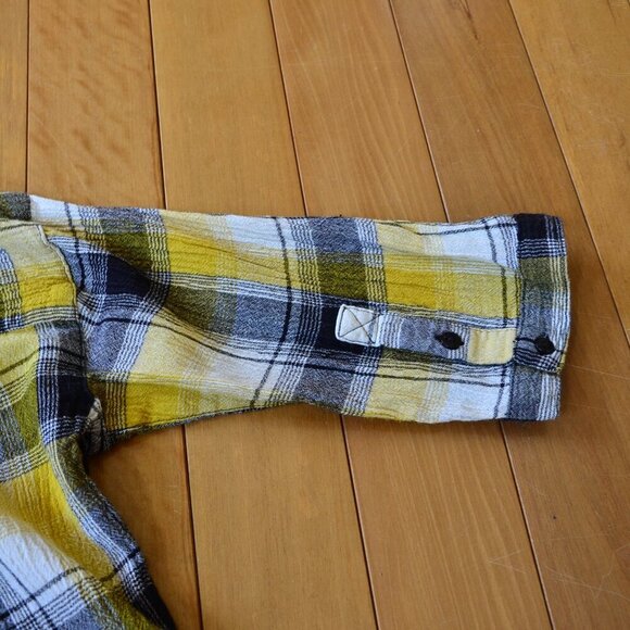 Anthropologie Maeve Embroidered Plaid Button Down Tunic Shirt Size XS/S - Picture 14 of 15